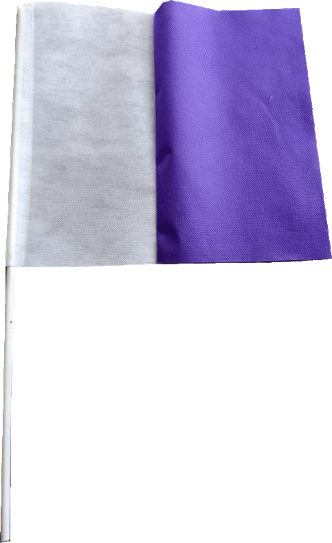 bandierina per coreografie stadio bianco viola bicolore bandierina per coreografie stadio bianco viola