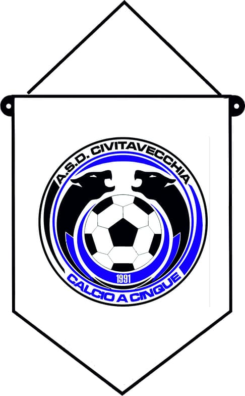 Gagliardetto Standard Auto Civitavecchia Calcio a 5 Personalizzato Gagliardetto Standard Auto Civitavecchia Calcio a 5