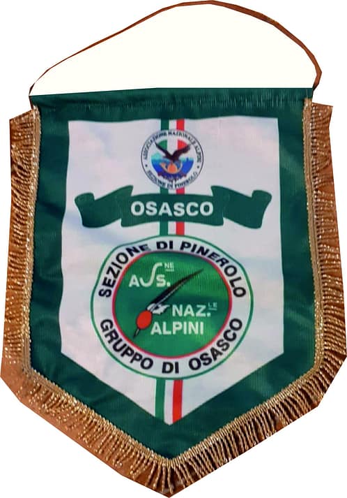 Gagliardetto Piccole Quantità Alpini di Pinerolo Personalizzato Gagliardetto Piccole Quantità Alpini di Pinerolo