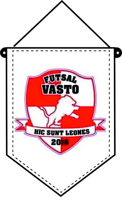 Gagliardetto Squadre Calcio Futsal Vasto Personalizzato Gagliardetto Squadre Calcio Futsal Vasto