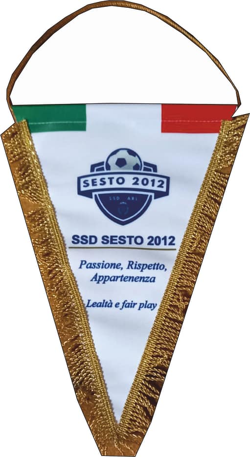Gagliardetto per Squadre Calcio Sesto 2012 Personalizzato Gagliardetto per Squadre Calcio Sesto 2012