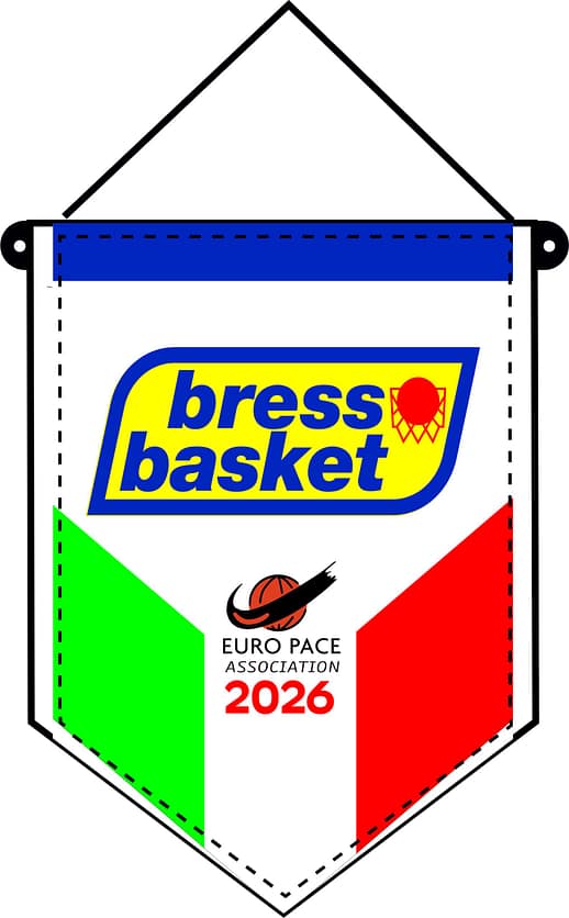 Gagliardetto Standard Piccolo Bresso Basket personalizzato Gagliardetto Standard Piccolo Bresso Basket