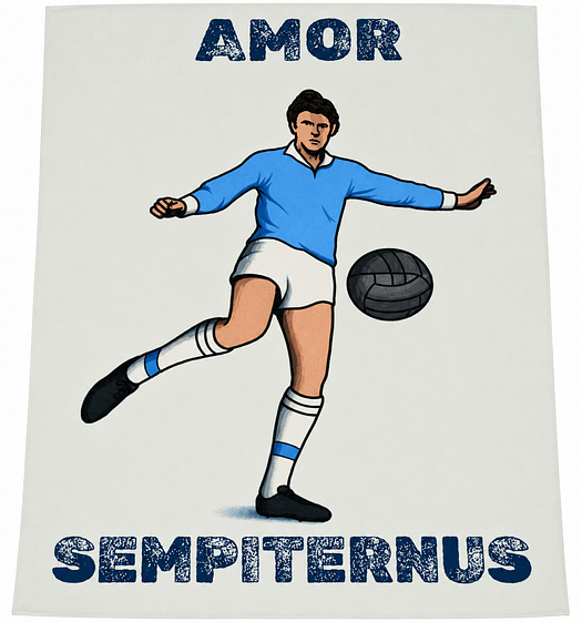 Bandiera a due aste Amor Sempiternum Lazio Personalizzata Bandiera a due aste Amor Sempiternum Lazio