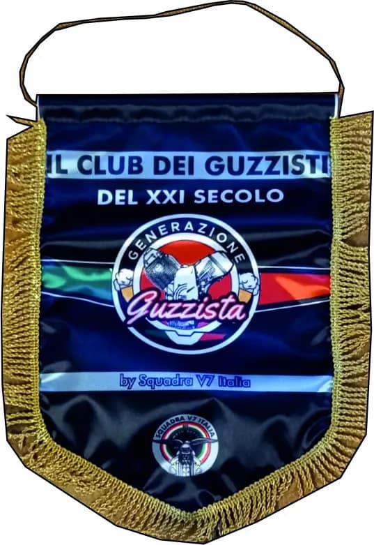 Gagliardetto standard grande il Club dei Guzzisti personalizzato Gagliardetto standard grande il Club dei Guzzisti