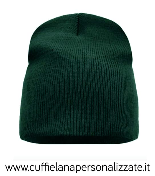 Cuffia maglia unita catalogo di colore verde scuro Cuffia maglia unita catalogo verde scuro