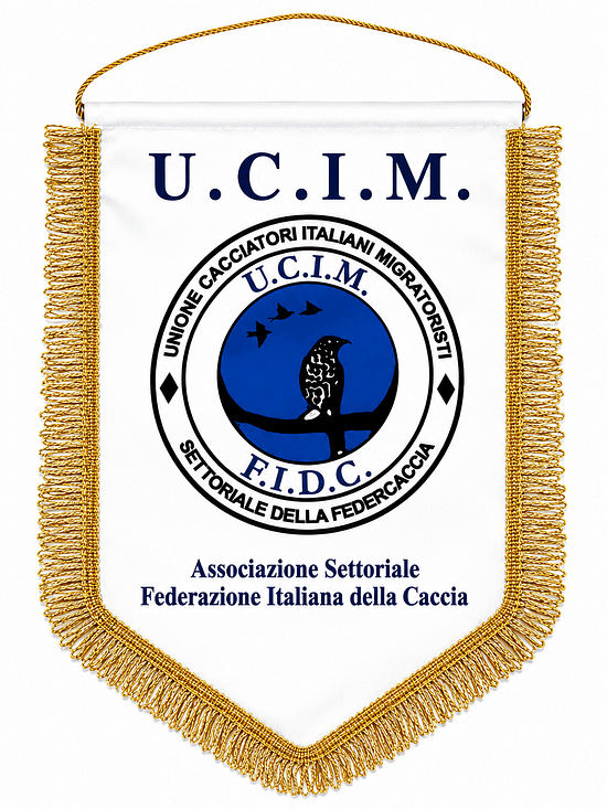 Gagliardetto consegna veloce U.C.I.M. personalizzato Gagliardetto consegna veloce U.C.I.M.