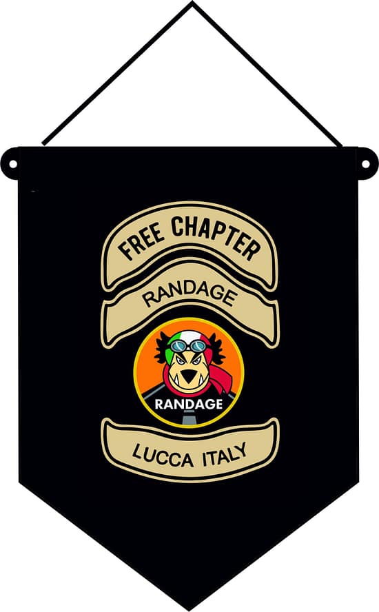 Gagliardetto standard auto Chapter Lucca Gagliardetto Chapter Lucca