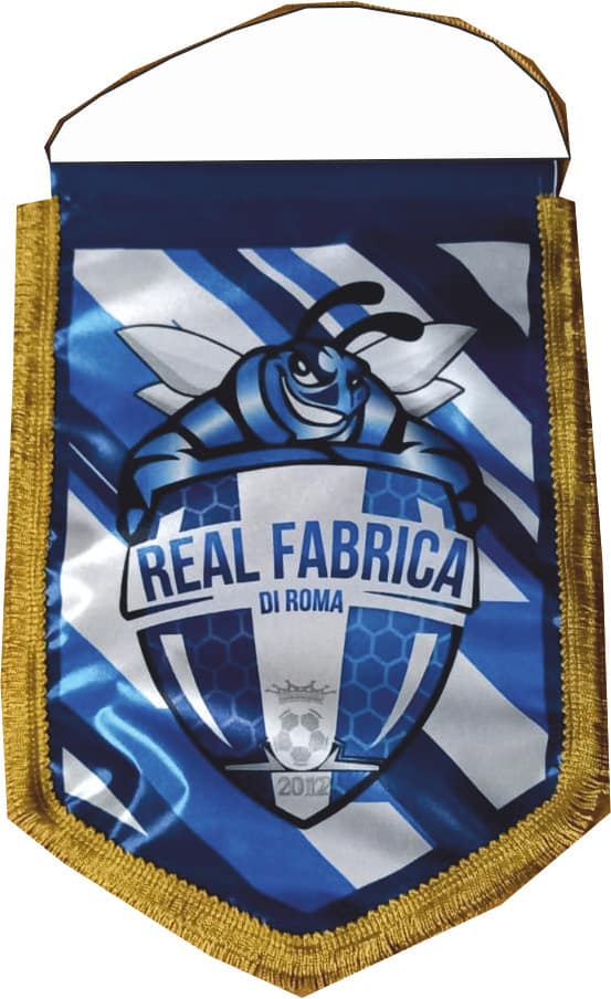 Gagliardetto per squadre calcio Real Fabrica personalizzato Gagliardetto per squadre calcio Real Fabrica