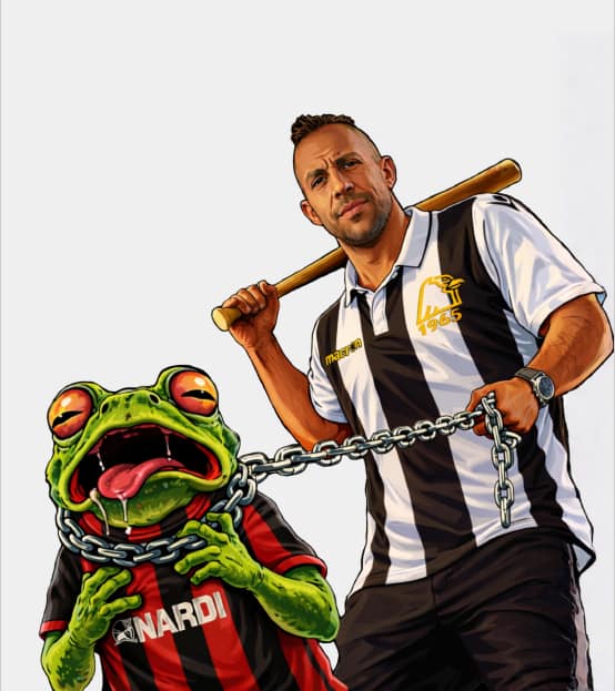 Bandiera a Due Aste Lama Calcio Personalizzata Bandiera a Due Aste Lama Calcio