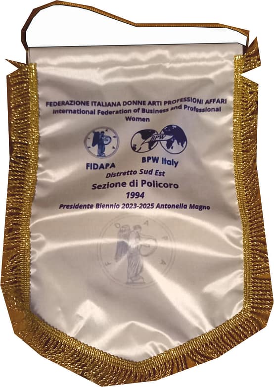 Gagliardetto consegna veloce Fidapa personalizzato Gagliardetto consegna veloce Fidapa