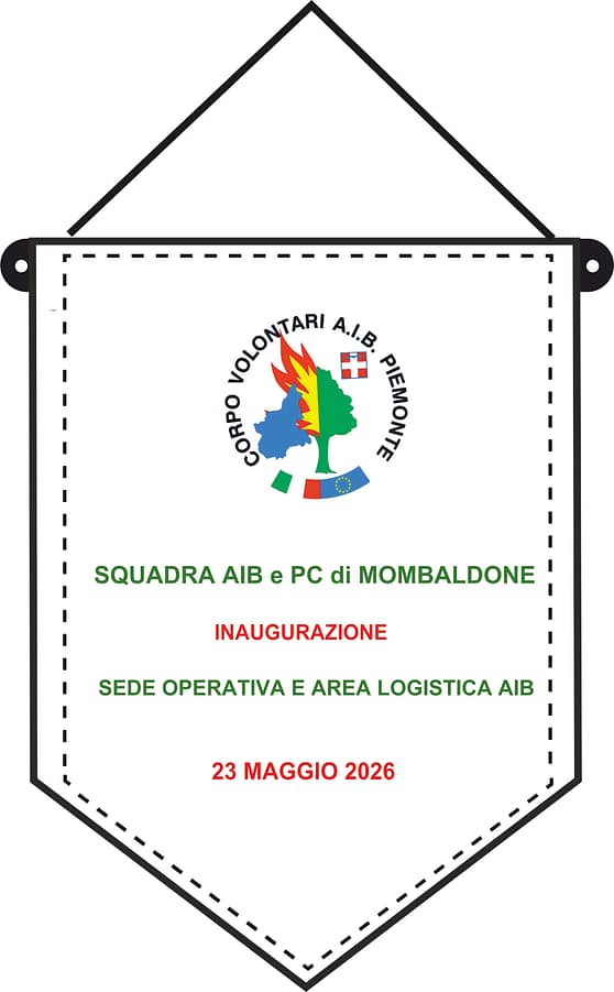 Gagliardetto standard auto AIB Piemonte Personalizzato Gagliardetto standard auto AIB Piemonte