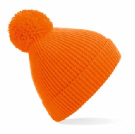 berretto pon pon a costine arancio Cappello arancione