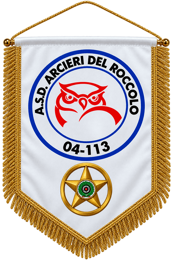 Gagliardetti Consegna Veloce Arcieri del Roccolo personalizzato Gagliardetti Consegna Veloce Arcieri del Roccolo