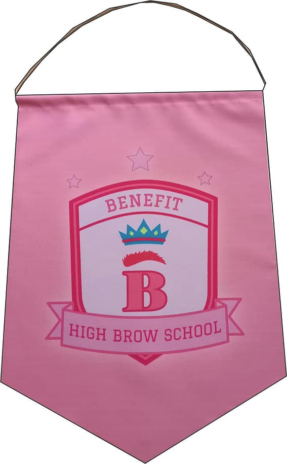 Gagliardetto senza frangia Brown High School personalizzato Gagliardetto senza frangia Brown High School
