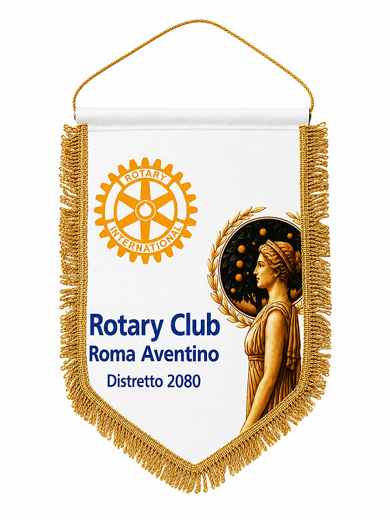 Gagliardetto Economico Monofacciale Rotary Club Aventino Personalizzato Gagliardetto Economico Monofacciale Rotary Club Aventino