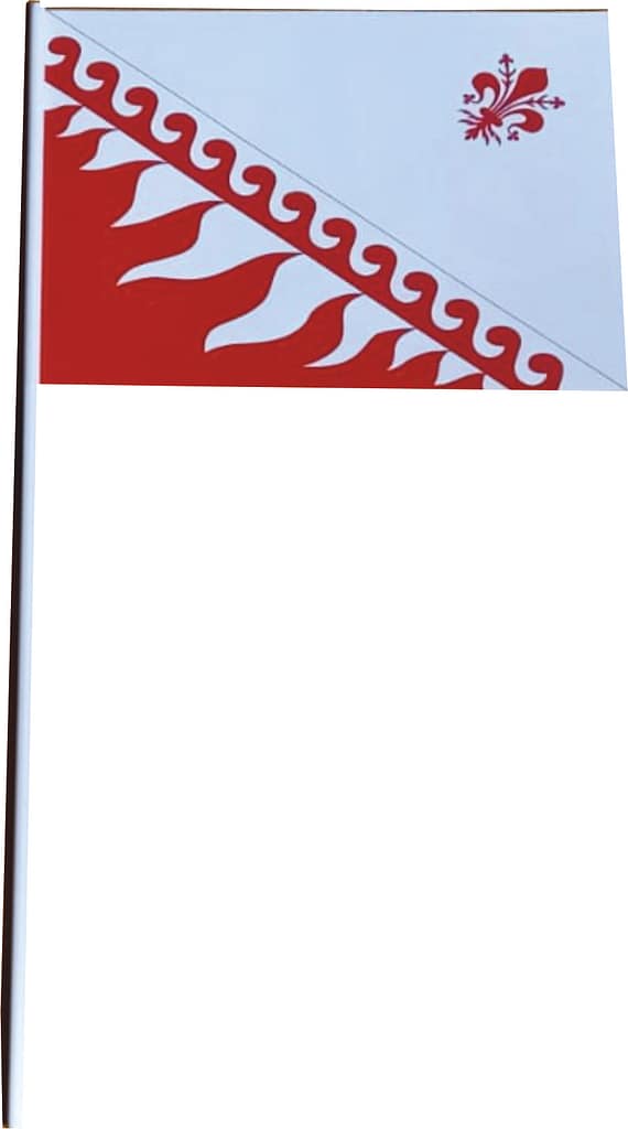 Bandierina Economica Personalizzata Sbandieratori Rossa Bandierina Economica Personalizzata Sbandieratori colore Rosso