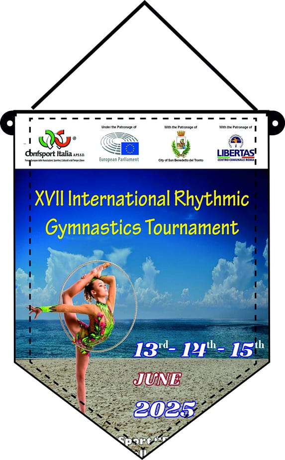 Gagliardetto con foto International Gym stampato Gagliardetto con foto International Gym personalizzato