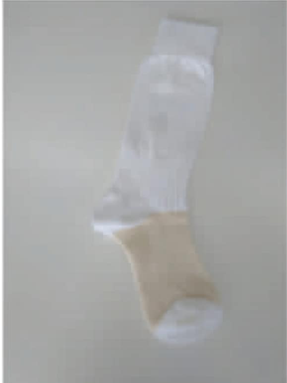 Calze sportive da stampare in colore bianco.