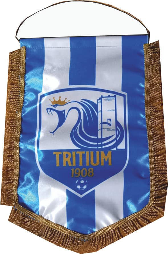 Gagliardetto per squadre calcio Tritium personalizzato Gagliardetto per squadre calcio Tritium