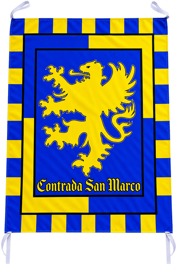 Bandiera da Balcone Contrada San Marco Personalizzata Bandiera da Balcone Contrada San Marco