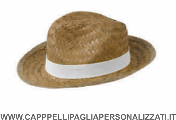 cappello paglia con nastro bianco cappello paglia con nastro bianco