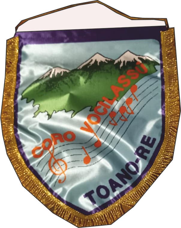 Gagliardetto consegna veloce Voci Lassù personalizzato Gagliardetto consegna veloce Voci Lassù