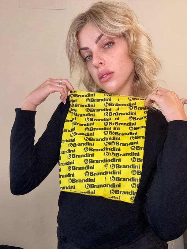 paracollo brandini giallo personalizzato paracollo brandini giallo
