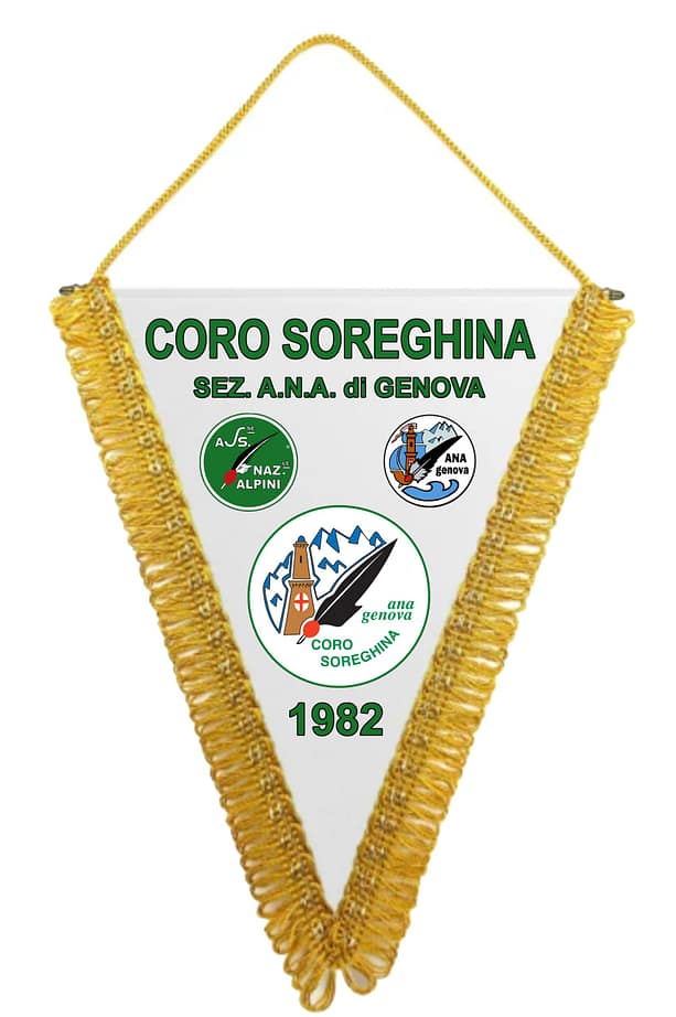 gagliardetto coro soreghina personalizzato gagliardetto coro soreghina