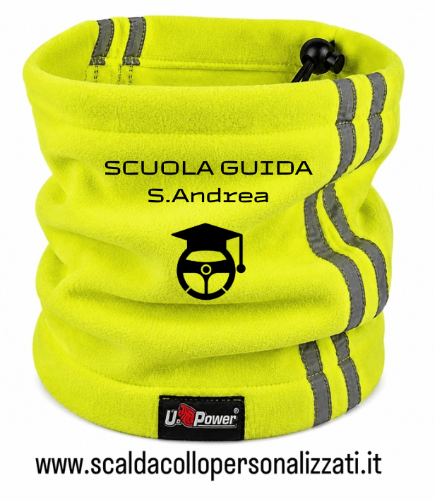scaldacollo pile personalizzati scuola guida S.ANDREA scaldacollo pile personalizzati scuola guida