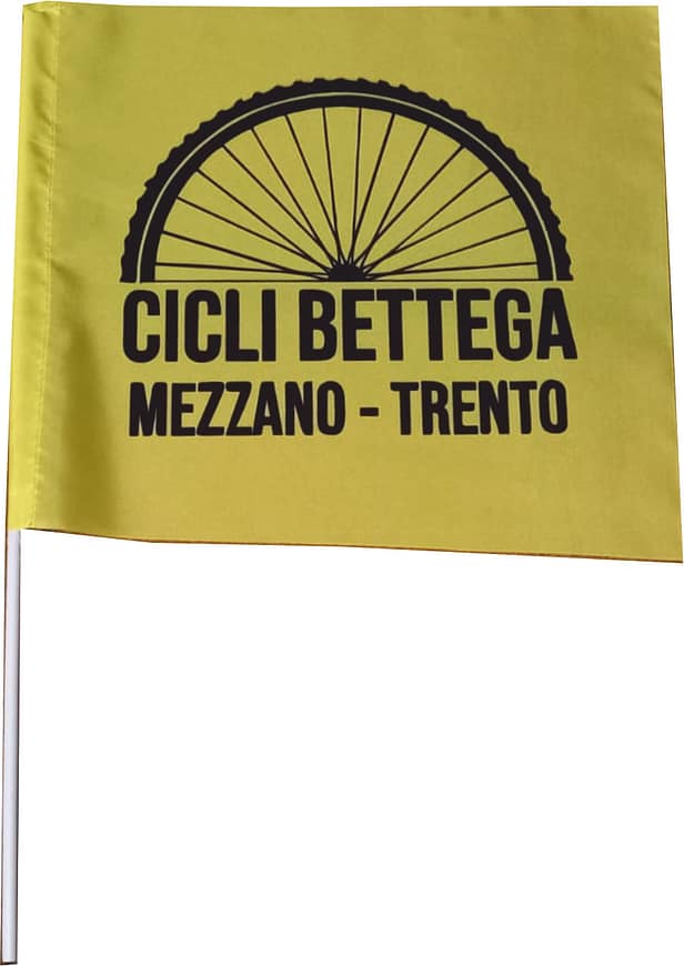 bandiera per evento Cicli Bettega personalizzata bandiera per evento Cicli Bettega