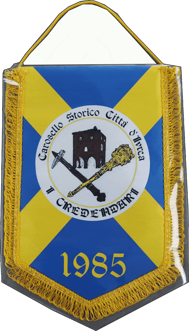 gagliardetto araldico aranceri credendari