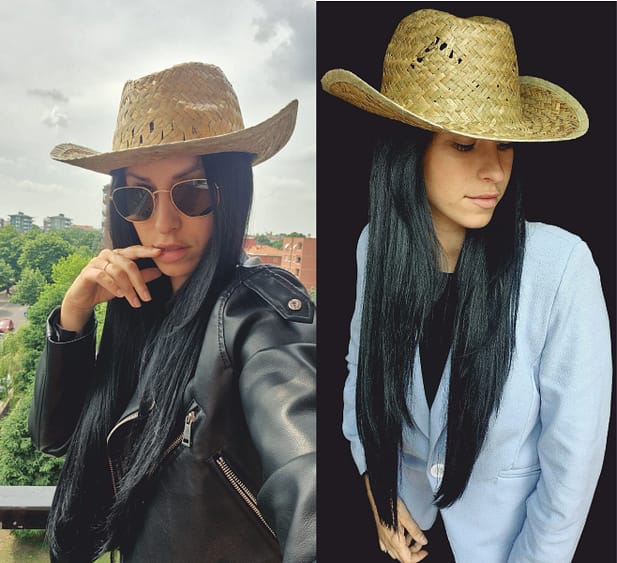 Modelle con Cappelli Paglia Personalizzati Modelle di Cappelli Paglia Personalizzati