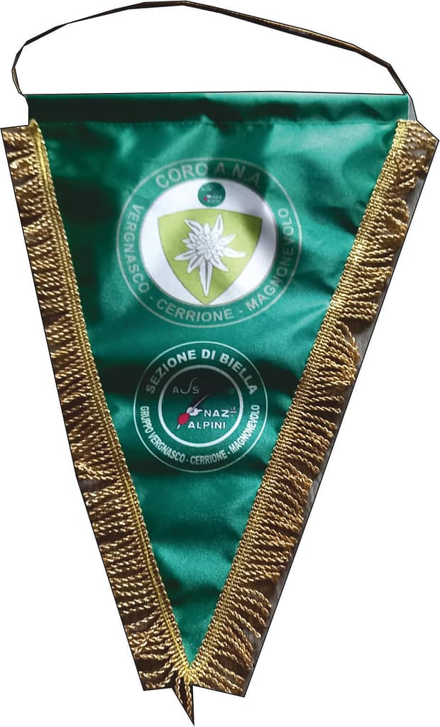 Gagliardetto standard grande ANA Biella personalizzato Gagliardetto standard grande ANA Biella