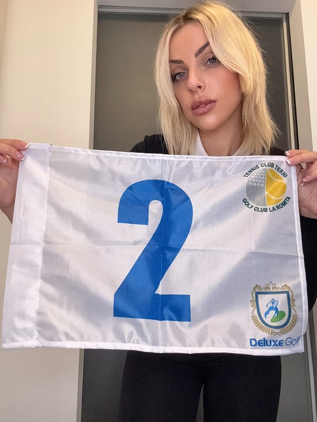 Modella Bandiera per Campi da Golf Prsonalizzata Modella Bandiera per Campi da Golf