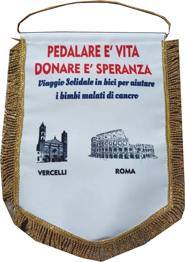 gagliardetto standard medio pedalare è vita personalizzati gagliardetto standard medio pedalare è vita