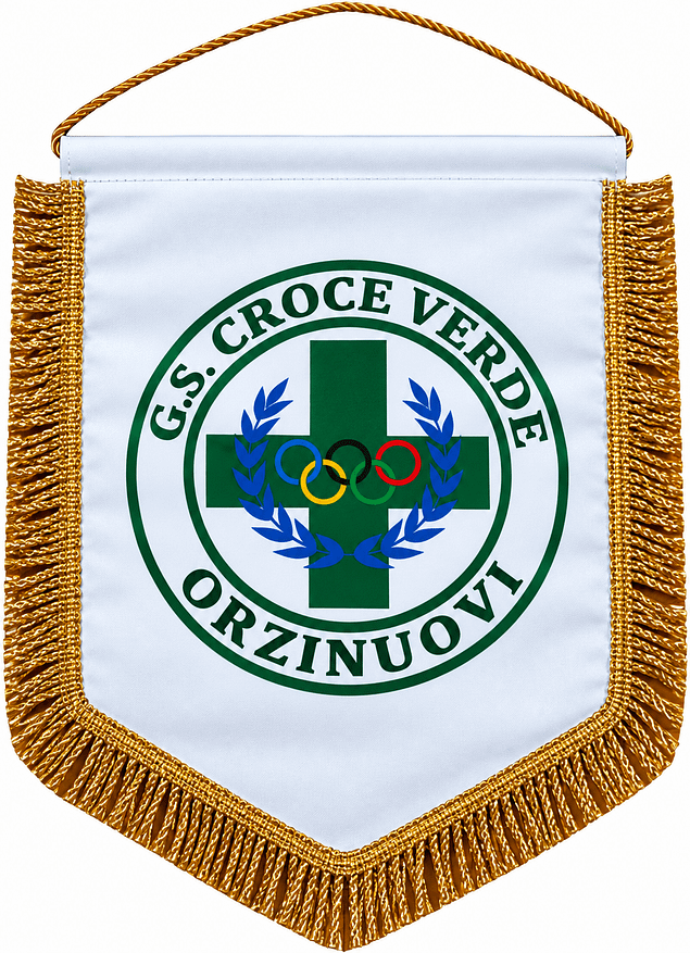 Gagliardetti Croce Verde personalzzata Gagliardetti Croce Verde