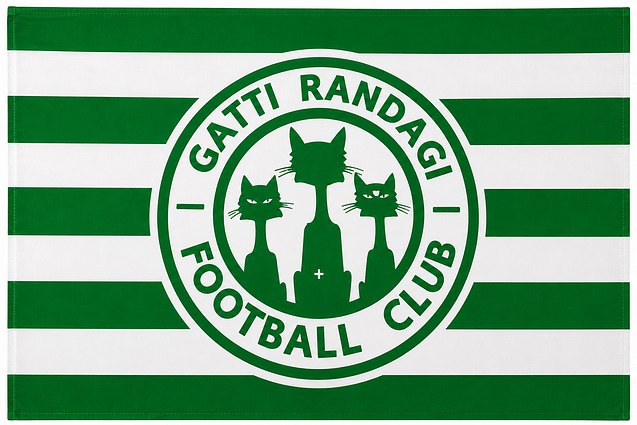 Bandiera per Squadre Calcio Gatti Randagi Personalizzata Bandiera per Squadre Calcio Gatti Randagi.
