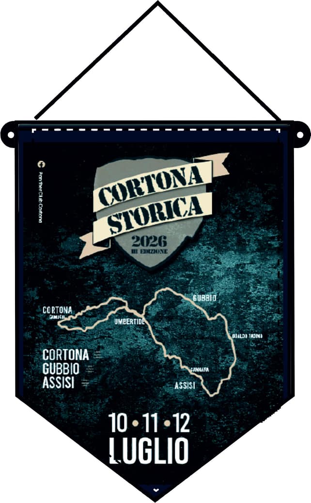 Gagliardetto con Foto Cortona Storica Personalizzato Gagliardetto con Foto Cortona Storica