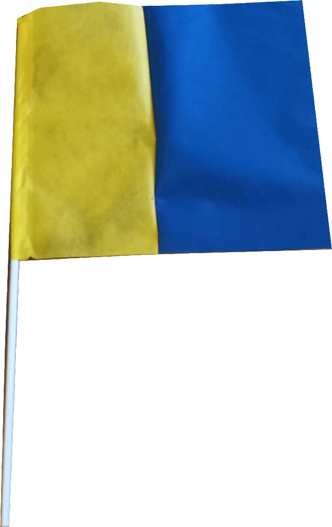 bandierina per coreografie stadio giallo azzurra bicolore bandierina per coreografie stadio giallo azzurra