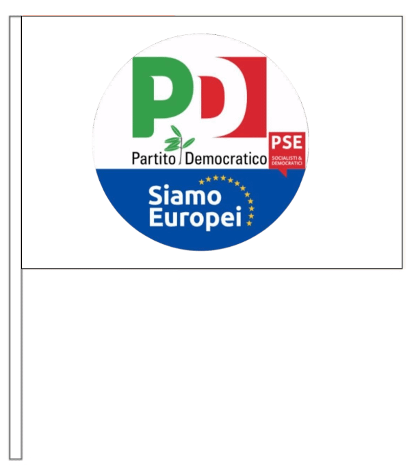 BANDIERE PER PARTITO DEMOCRATICO SIAMO EUROPEI PERSONALIZZATA BANDIERE PER PARTITO DEMOCRATICO SIAMO EUROPEI