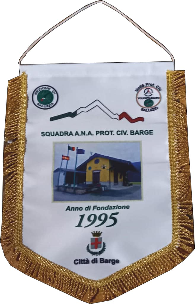 Gagliardetto con Foto Protezione Civile Barge Personalizzato Gagliardetto con Foto Protezione Civile Barge