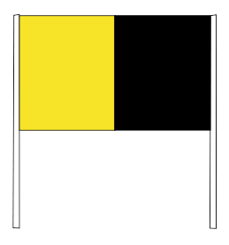 stendardo giallo nero stendardo giallo nero