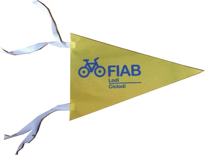 Bandiera Triangolare Fiab Lodi personalizzata Bandiera Triangolare Fiab Lodi