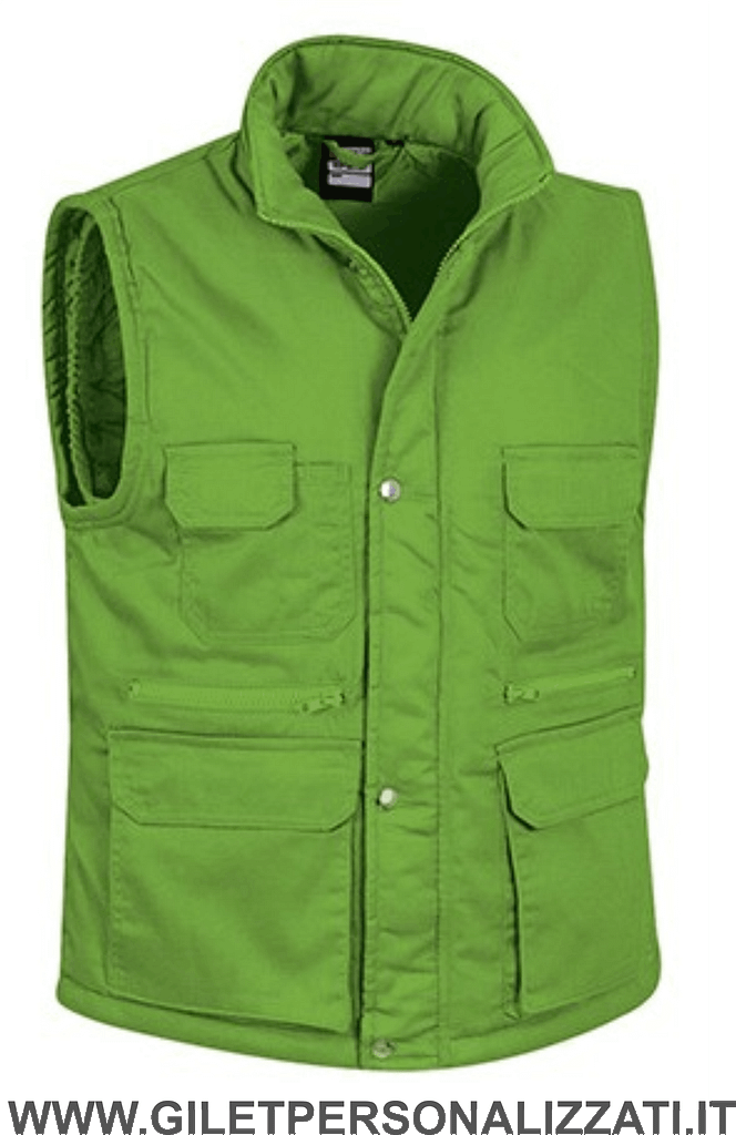 gilet verde mela multitasche gilet verde mela multitasche