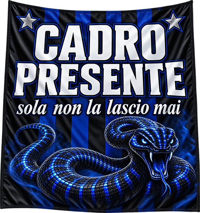 Bandiera a due aste Cadro Presente Personalizzato Bandiera a due aste Cadro Presente