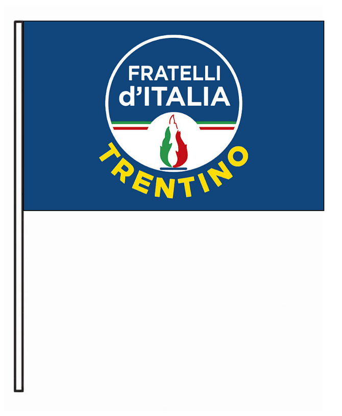 bandiere per partito fratelli d'italia trentino blu bandiere per partito fratelli d'italia trentino