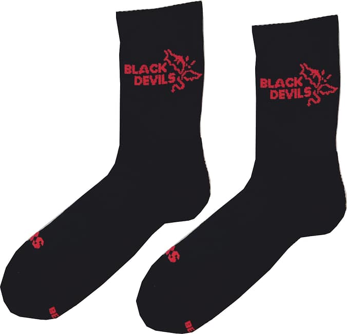Calza Black Devils Laterale personalizzata Calza Black Devils Laterale