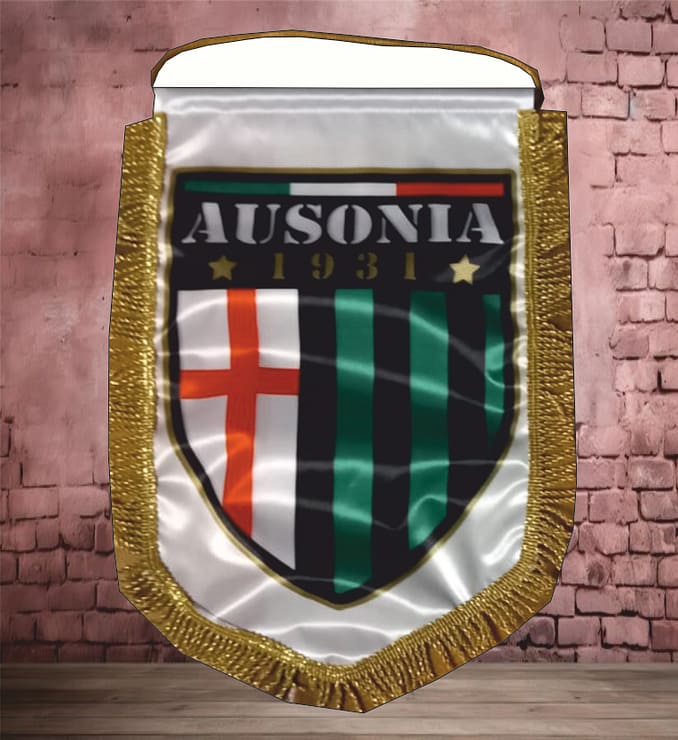 Gagliardetto squadra Calcio Ausonia personalizzato Gagliardetto squadra Calcio Ausonia
