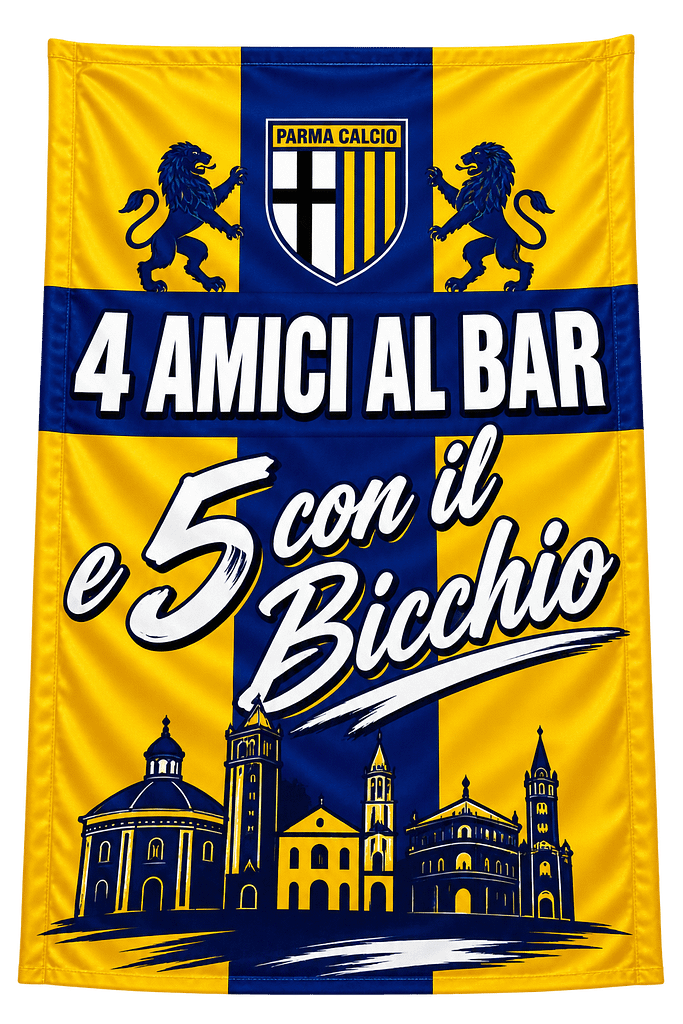 Stendardo Ignifugo 4 Amici al Bar Parma Stendardo Ignifugo 4 Amici al Bar