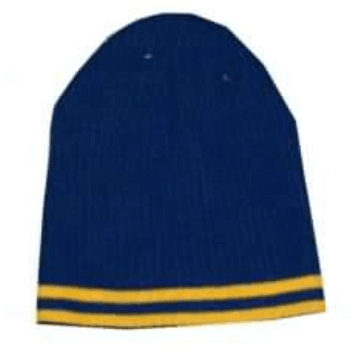 cuffia a costine giallo blu cuffia a costine giallo blu